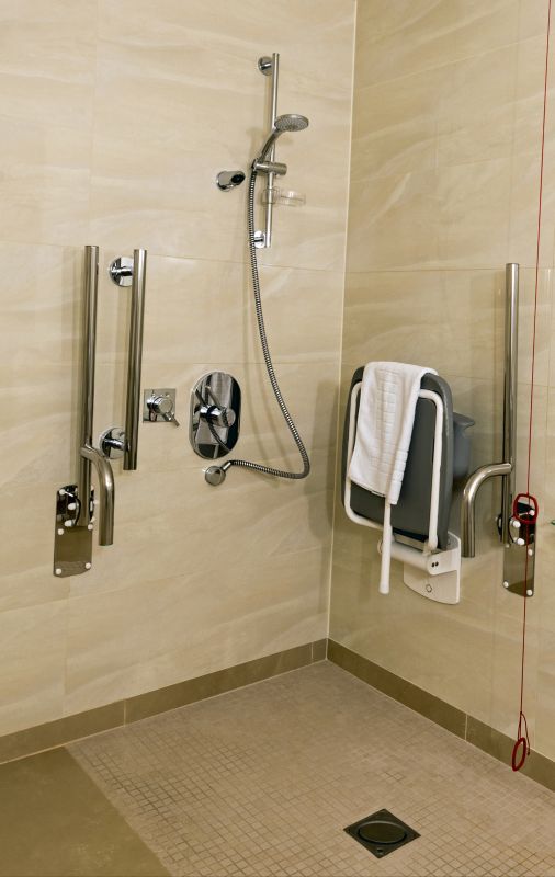 Shower with Built-in Seating